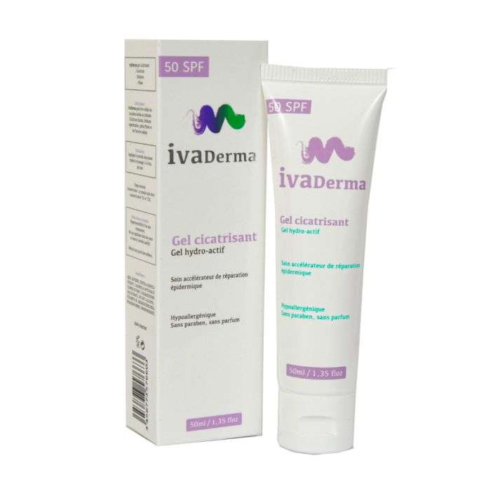 IVADERMA GEL CICATRISANT SPF 50 GEL HYDRO ACTIF 50 ML IVADERMA GEL CICATRISANT SPF 50 GEL HYDRO ACTIF 50 ML