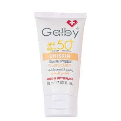 GALBY UNISKIN CREME SOLAIRE INVISIBLE ECLAIRCISSANTE SPF50+ 50 ML GALBY UNISKIN CREME SOLAIRE INVISIBLE ECLAIRCISSANTE SPF50+ 50 ML
