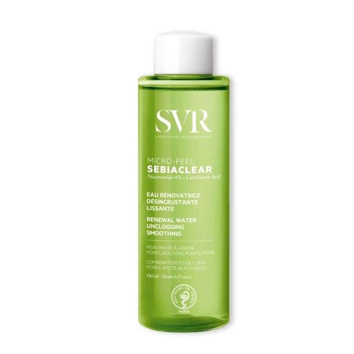 SVR MICRO-PEEL SEBIACLEAR PEAUX MIXTES A GRASSES 150 ML SVR MICRO-PEEL SEBIACLEAR PEAUX MIXTES A GRASSES 150 ML