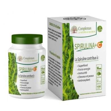 COMPLEMAX SPIRULINA + VITAMINE C 100 GELULES COMPLEMAX SPIRULINA + VITAMINE C 100 GELULES