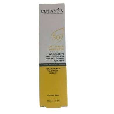 CUTANEA ECRAN SOLAIRE SPF 50+ ANTI AGE DRY TOUCH 50 ML CUTANEA ECRAN SOLAIRE SPF 50+ ANTI AGE DRY TOUCH 50 ML