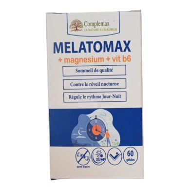 Complemax Melatomax + Magnésium + Vitamine B6 Complemax Melatomax + Magnésium + Vitamine B6