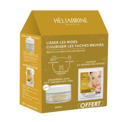 HELIABRINE HELIXIENCE SOIN ANTI TACHES ANTI AGE 50 ML ET MASQUE AU MURIER HELIXIENCE HELIABRINE HELIXIENCE SOIN ANTI TACHES ANTI AGE 50 ML ET MASQUE AU MURIER HELIXIENCE