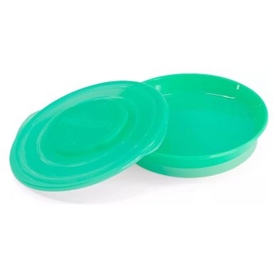 TWISTSHAKE SCELLE ASSIETTE D'APPRENTISSAGE REPAS BEBE AVEC COUVERCLE VERT TWISTSHAKE SCELLE ASSIETTE D'APPRENTISSAGE REPAS BEBE AVEC COUVERCLE VERT