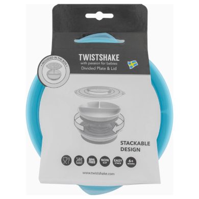 L’assiette Twistshake bleu pastel L’assiette Twistshake bleu pastel