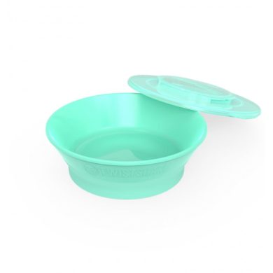 TWISTSHAKE BOL D'APPRENTISSAGE REPAS BEBE VERT PASTEL TWISTSHAKE BOL D'APPRENTISSAGE REPAS BEBE VERT PASTEL