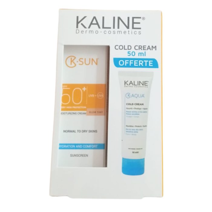 KALINE K SUN PACK CREME HYDRATANTE TINTE LUMINEUSE 50 ML ET COLD CREAM K AQUA 50 ML OFFERTE KALINE K SUN PACK CREME HYDRATANTE TINTE LUMINEUSE 50 ML ET COLD CREAM K AQUA 50 ML OFFERTE