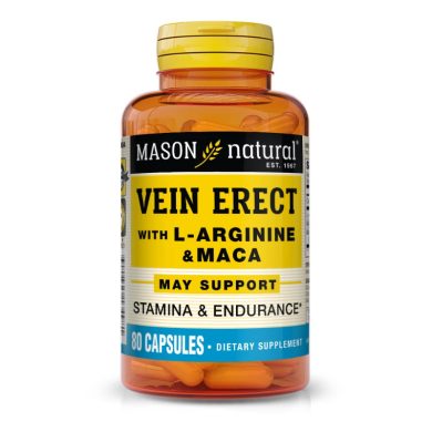 MASON NATURAL VEIN ERECT WITH L ARGININE ET MACA 80 CAPSULES MASON NATURAL VEIN ERECT WITH L ARGININE ET MACA 80 CAPSULES