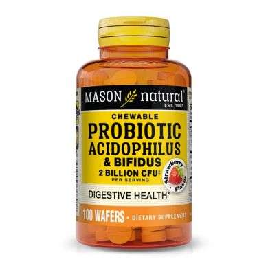 MASON NATURAL PROBIOTIC ACIDOPHILUS GOUT FRAISE 100 GAUFRETTES MASON NATURAL PROBIOTIC ACIDOPHILUS GOUT FRAISE 100 GAUFRETTES