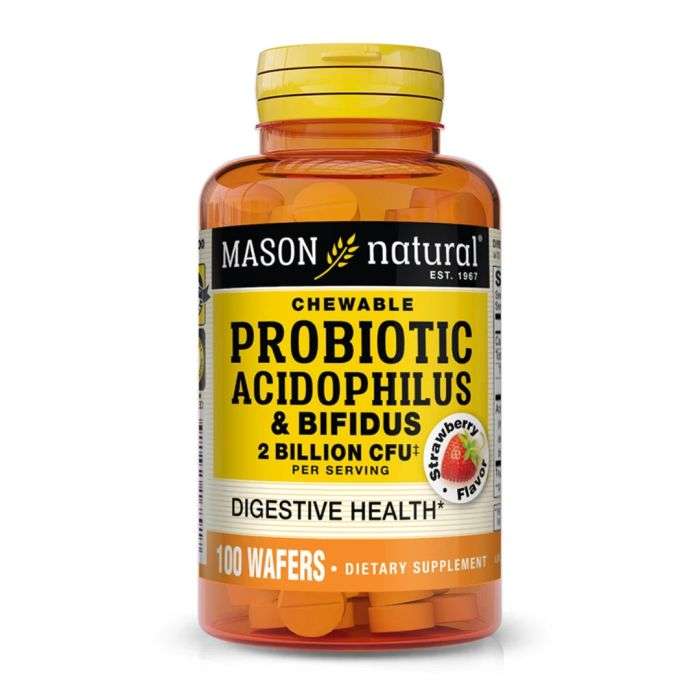 MASON NATURAL PROBIOTIC ACIDOPHILUS GOUT FRAISE 100 GAUFRETTES MASON NATURAL PROBIOTIC ACIDOPHILUS GOUT FRAISE 100 GAUFRETTES