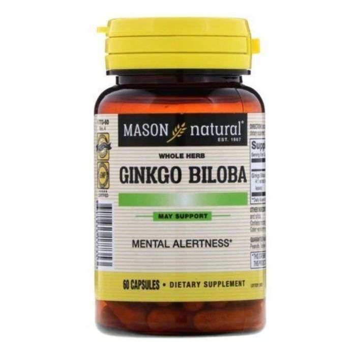 MASON NATURAL GINKGO BILOBA 60 CAPSULES MASON NATURAL GINKGO BILOBA 60 CAPSULES