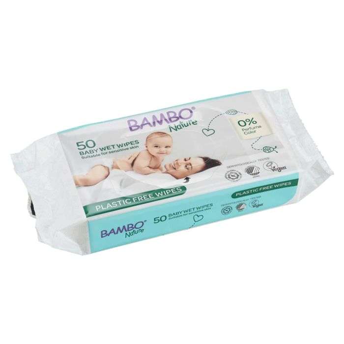 BAMBO NATURE LINGETTE BIODEGRADABLE SANS PARFUM x 50 BAMBO NATURE LINGETTE BIODEGRADABLE SANS PARFUM x 50
