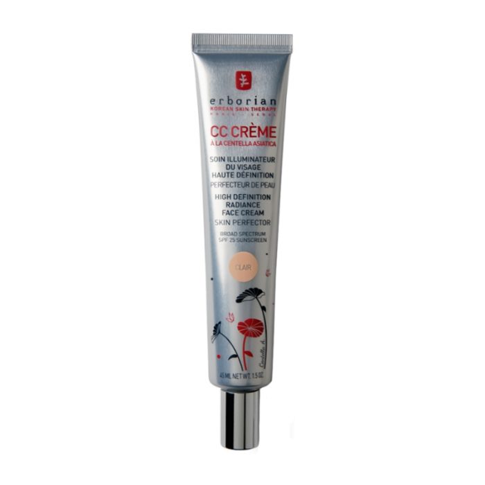ERBORIAN CC CREAME A LA CENTELLA CLAIR SOIN ILLUMINATEUR VISAGE SPF 25 45 ML ERBORIAN CC CREAME A LA CENTELLA CLAIR SOIN ILLUMINATEUR VISAGE SPF 25 45 ML