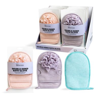 IDC INSTITUTE GANT DE BAIN DOUBLE FACE DOUBLE FONCTION REF 90092