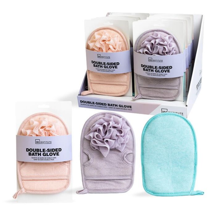 IDC INSTITUTE GANT DE BAIN DOUBLE FACE DOUBLE FONCTION REF 90092