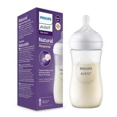 AVENT BIBERON NATURAL RESPONSE 330 ML 3 MOIS + 11 OZ AVENT BIBERON NATURAL RESPONSE 330 ML 3 MOIS + 11 OZ