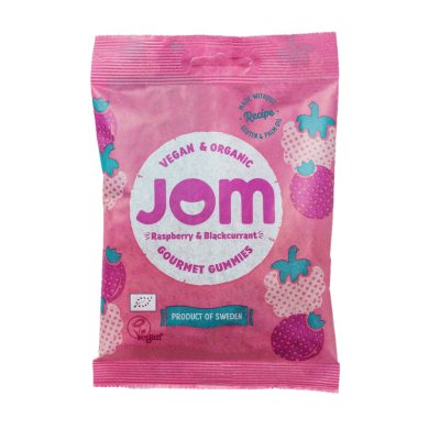 JOM GOURMET GUMMIES RASPBERRY BLACKCURRANT 70 G JOM GOURMET GUMMIES RASPBERRY BLACKCURRANT 70 G