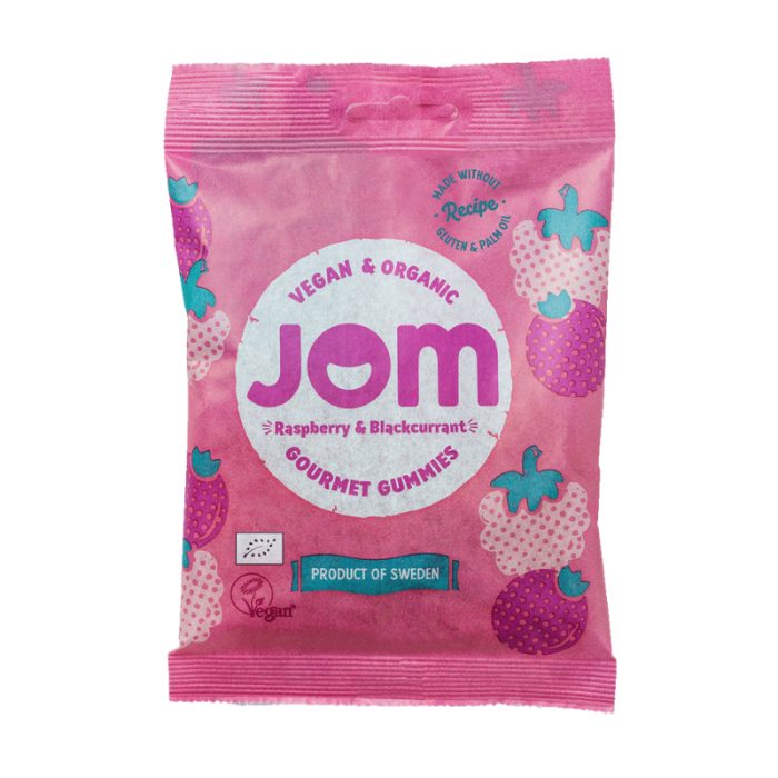 JOM GOURMET GUMMIES RASPBERRY BLACKCURRANT 70 G JOM GOURMET GUMMIES RASPBERRY BLACKCURRANT 70 G