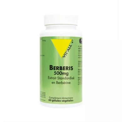 VIT'ALL+ BERBERIS 500 MG COMPLEMENT ALIMENTAIRE 60 GELULES VIT'ALL+ BERBERIS 500 MG COMPLEMENT ALIMENTAIRE 60 GELULES