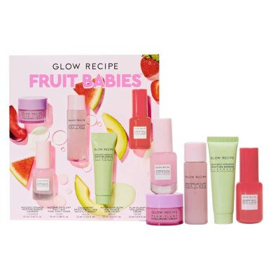 GLOW RECIPE FRUIT BABIES KIT MINI TRAVEL SIZE BEAUTY ESSENTIEL GLOW RECIPE FRUIT BABIES KIT MINI TRAVEL SIZE BEAUTY ESSENTIEL