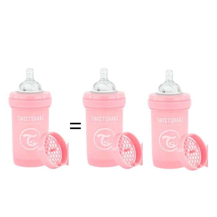 TWISTSHAKE OFFRE 1 BABY BOTTLE ANTI COLICALL IN ONE 180 ML 0M+ ROSE ACHETE 2 OFFERTS  TWISTSHAKE OFFRE 1 BABY BOTTLE ANTI COLICALL IN ONE 180 ML 0M+ ROSE ACHETE 2 OFFERTS