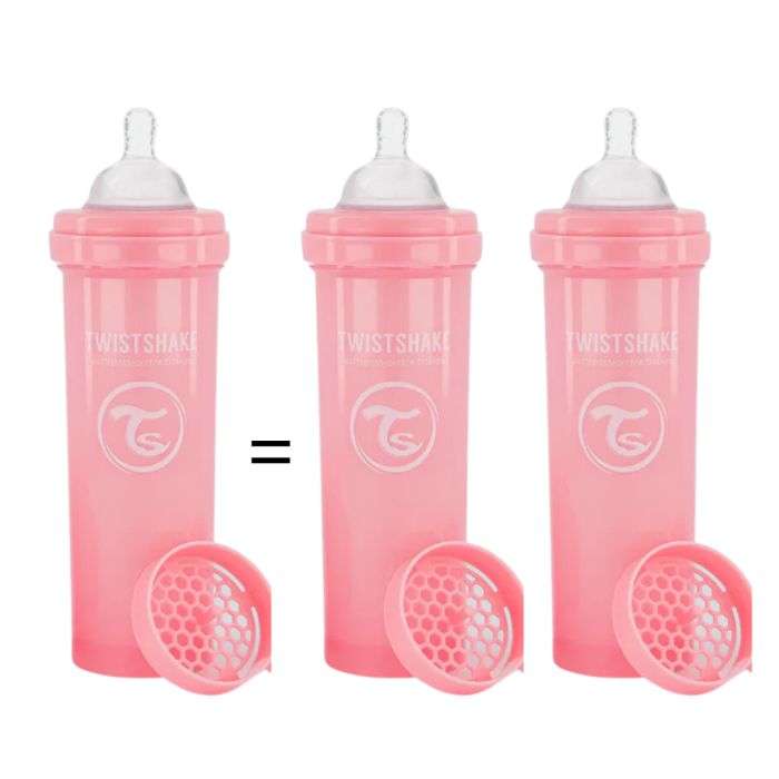 TWISTSHAKE OFFRE BABY 1 BOTTLE ANTI COLIC ALL IN ONE 330ML 4M+ ROSE ACHETE 2 OFFERTS  TWISTSHAKE OFFRE BABY 1 BOTTLE ANTI COLIC ALL IN ONE 330ML 4M+ ROSE ACHETE 2 OFFERTS