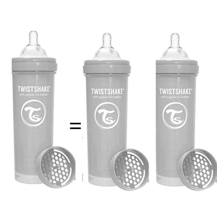 TWISTSHAKE OFFRE 1 BABY BOTTLE ANTI COLIC ALL IN ONE 330ML 4M+ GRIS ACHETE 2 OFFERTS TWISTSHAKE OFFRE 1 BABY BOTTLE ANTI COLIC ALL IN ONE 330ML 4M+ GRIS ACHETE 2 OFFERTS
