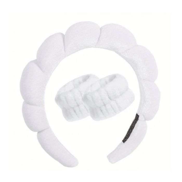 ENSEMBLE 3 PIECES SERRE TETE DE BAIN + 2 BANDES POIGNET ENSEMBLE 3 PIECES SERRE TETE DE BAIN + 2 BANDES POIGNET