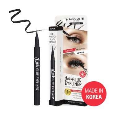 ABSOLUTE NEW YORK DUAL GLUE EYELINER NOIR ABSOLUTE NEW YORK DUAL GLUE EYELINER NOIR