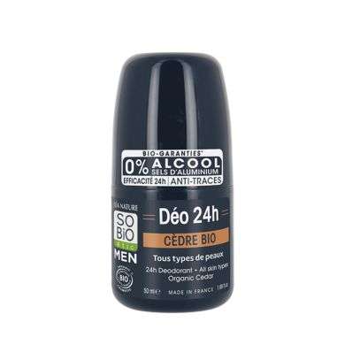 SO BIO HOMME DEODORANT 24H CEDRE BIO 50 ML SO BIO HOMME DEODORANT 24H CEDRE BIO 50 ML