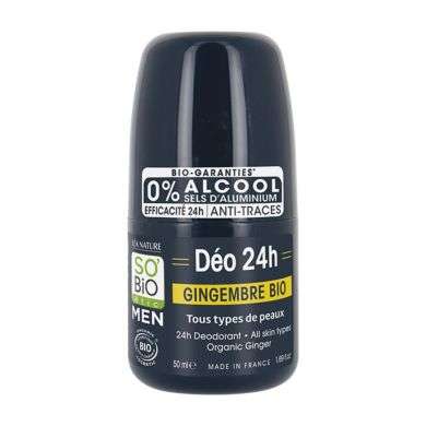 SO BIO HOMME DEODORANT 24H GINGEMBRE BIO 50 ML SO BIO HOMME DEODORANT 24H GINGEMBRE BIO 50 ML