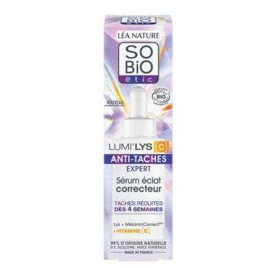 SO BIO LUMILYS C ANTI TACHES EXPERT SERUM ECLAT CORRECTEUR 30 ML SO BIO LUMILYS C ANTI TACHES EXPERT SERUM ECLAT CORRECTEUR 30 ML