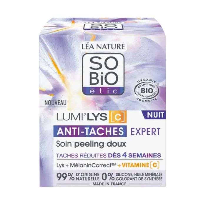 SO BIO LUMILYS C ANTI TACHES EXPERT SOIN PEELING DOUX NUIT 50 ML SO BIO LUMILYS C ANTI TACHES EXPERT SOIN PEELING DOUX NUIT 50 ML
