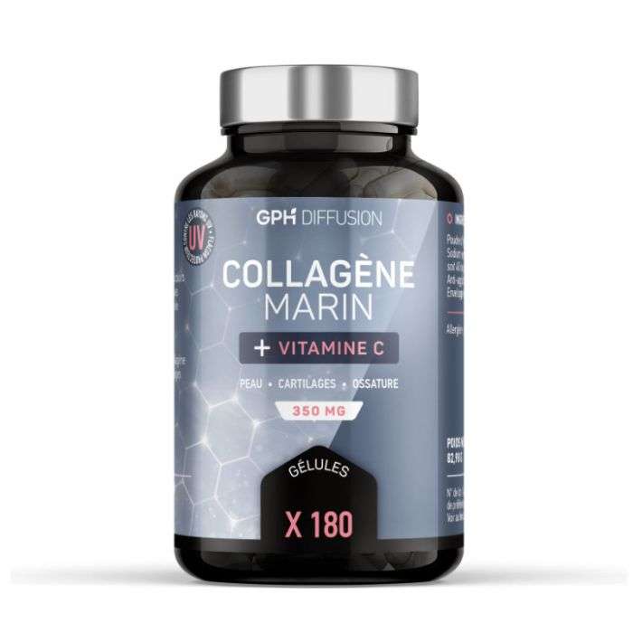 GPH COLLAGENE MARINE + VITAMINE C 350 MG 180 GELULES GPH COLLAGENE MARINE + VITAMINE C 350 MG 180 GELULES