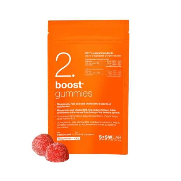S+SWLAB 2 BOOST GUMMIES 126G 42 GUMMIES GOUT FRUIT DE LA PASSION S+SWLAB 2 BOOST GUMMIES 126G 42 GUMMIES GOUT FRUIT DE LA PASSION