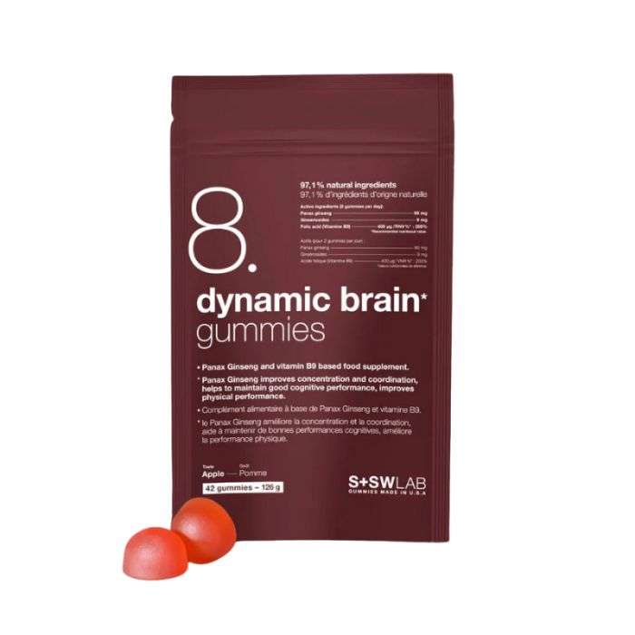 S+SWLAB 8 DYNAMIC BRAIN GUMMIES 126G 42 GUMMIES GOUT POMME S+SWLAB 8 DYNAMIC BRAIN GUMMIES 126G 42 GUMMIES GOUT POMME