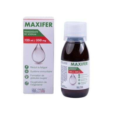 ERIC FAVRE MAXIFER FERREDEDATE DE SODIUM 350 MG 125 ML ERIC FAVRE MAXIFER FERREDEDATE DE SODIUM 350 MG 125 ML
