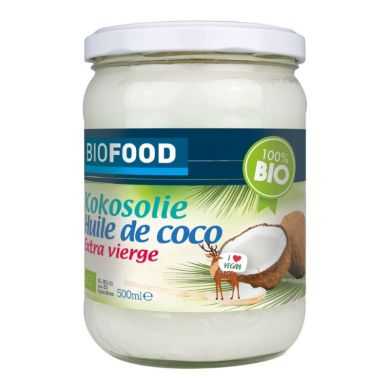 BIOFOOD HUILE DE COCO EXTRA VIERGE 500 ML BIOFOOD HUILE DE COCO EXTRA VIERGE 500 ML