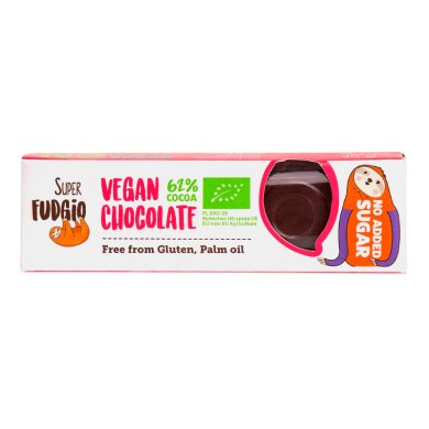 SUPER FUDGIO BARRE CHOCOLAT VEGAN 62% 40 G SUPER FUDGIO BARRE CHOCOLAT VEGAN 62% 40 G