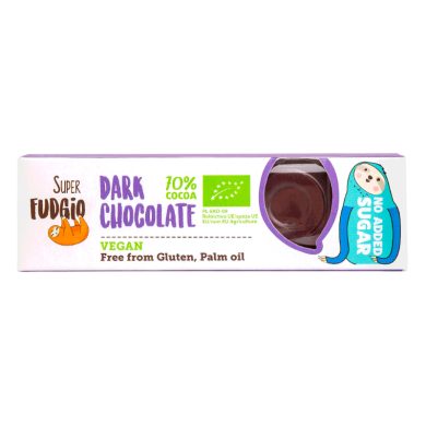 SUPER FUDGIO BARRE CHOCOLAT NOIR VEGAN 40 G SUPER FUDGIO BARRE CHOCOLAT NOIR VEGAN 40 G