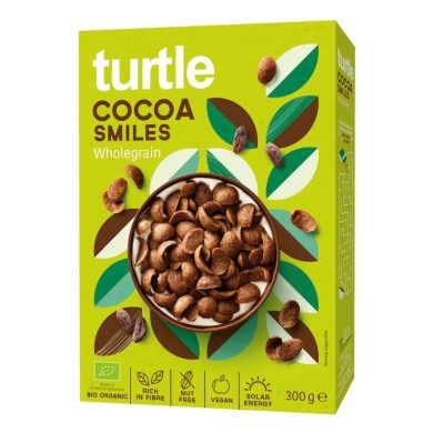 TURTLE SOURIRES AU CACAO COMPLET BIO 300 G TURTLE SOURIRES AU CACAO COMPLET BIO 300 G