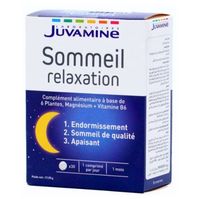 JUVAMINE SOMMEIL RELAXATION VITAMINE B 6 PLUS MAGNESIUM 30 COMPRIMES JUVAMINE SOMMEIL RELAXATION VITAMINE B 6 PLUS MAGNESIUM 30 COMPRIMES