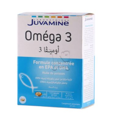 JUVAMINE OMEGA 3 FORMULE CONCENTRE EN EPA ET DHA 30 CAPSULES JUVAMINE OMEGA 3 FORMULE CONCENTRE EN EPA ET DHA 30 CAPSULES