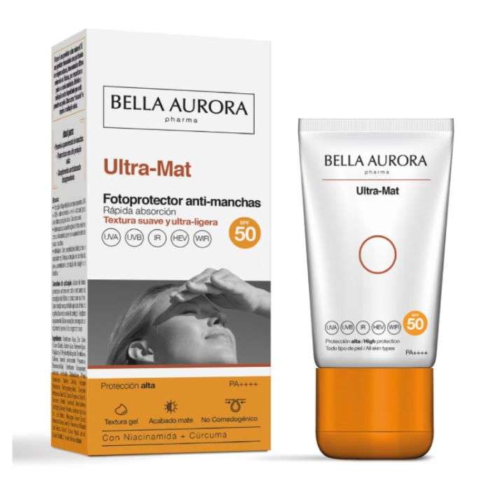 BELLA AURORA ULTRA MAT PHOTOPROTECTEUR ANTI TACHES SPF 50 50 ML BELLA AURORA ULTRA MAT PHOTOPROTECTEUR ANTI TACHES SPF 50 50 ML