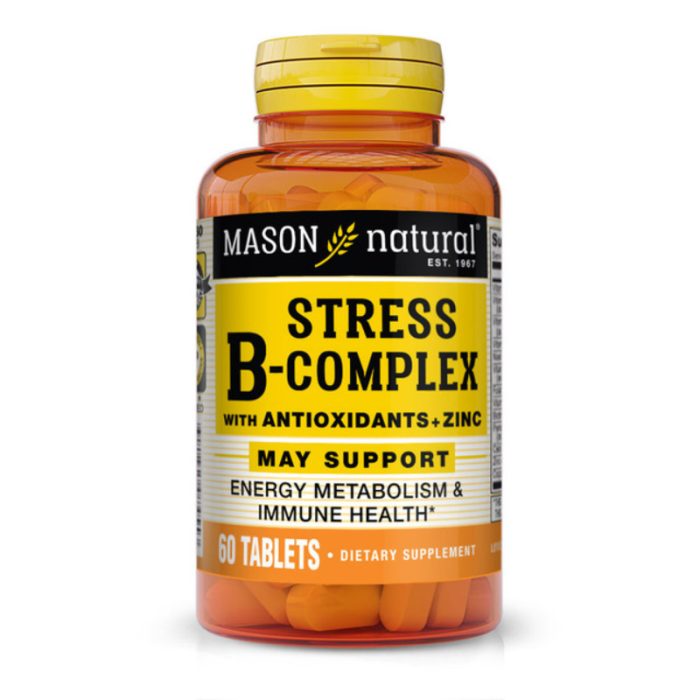 MASON NATURAL STRESS B COMPLEX ANTIOXIDANT PLUS ZINC 60 COMPRIMES MASON NATURAL STRESS B COMPLEX ANTIOXIDANT PLUS ZINC 60 COMPRIMES