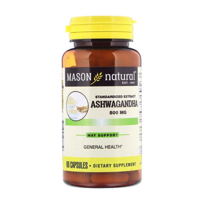 MASON NATURAL ASHWAGANDA 500 MG 60 CAPSULES MASON NATURAL ASHWAGANDA 500 MG 60 CAPSULES
