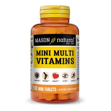 MASON NATURAL MINI MULTI VITAMINS 100 MINI TABLETTES MASON NATURAL MINI MULTI VITAMINS 100 MINI TABLETTES