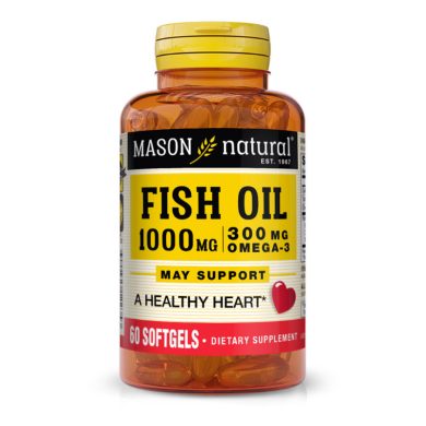 MASON NATURAL HUILE DE POISSON 1000 MG OMEGA 3 300 MG 60 GELULES MASON NATURAL HUILE DE POISSON 1000 MG OMEGA 3 300 MG 60 GELULES