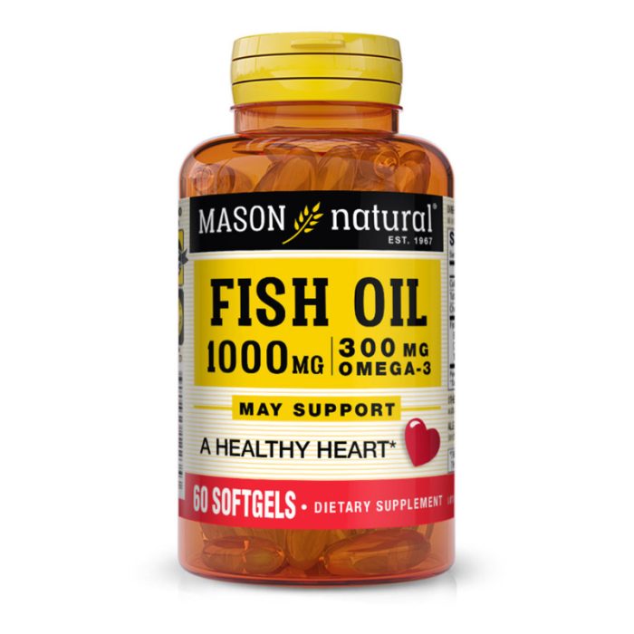 MASON NATURAL HUILE DE POISSON 1000 MG OMEGA 3 300 MG 60 GELULES MASON NATURAL HUILE DE POISSON 1000 MG OMEGA 3 300 MG 60 GELULES