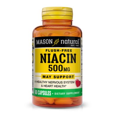 MASON NATURAL FLUSH FREE NIACIN 500 MG 60 CAPSULES MASON NATURAL FLUSH FREE NIACIN 500 MG 60 CAPSULES